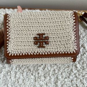 Tory Burch Crossbody Purse “Britten Crochet Chain Wallet”